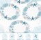 50Pcs Ocean Oval Paper Plates 10" x 12" Large Disposable Heavy Duty Blue Coastal